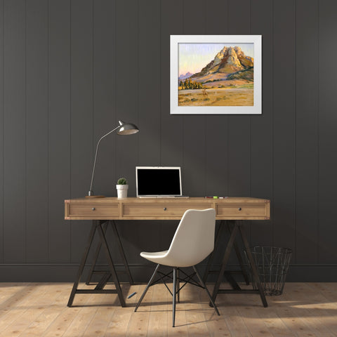 Castle Crags, San Luis Obispo White Modern Wood Framed Art Print by Hazard, Arthur Merton
