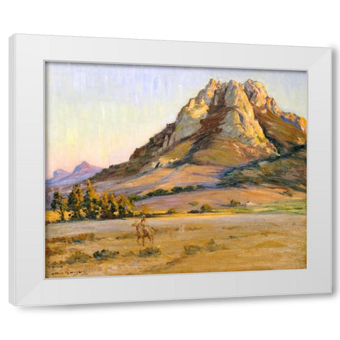 Castle Crags, San Luis Obispo White Modern Wood Framed Art Print by Hazard, Arthur Merton