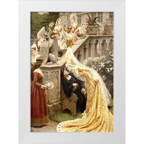 Alain Chartier White Modern Wood Framed Art Print by Leighton, Edmund Blair