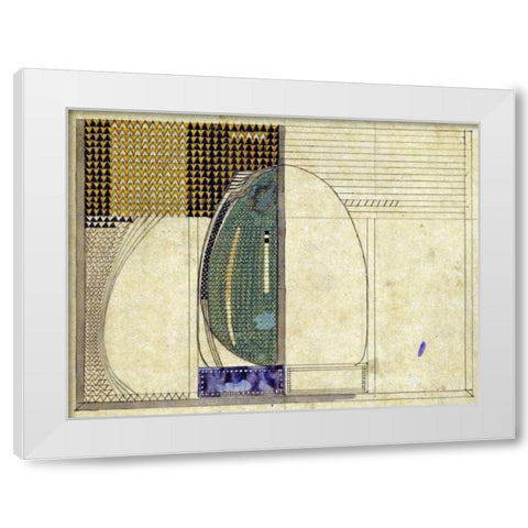 Design, 1916 For W.J Bassett-Lowke Esq White Modern Wood Framed Art Print by Mackintosh, Charles Rennie