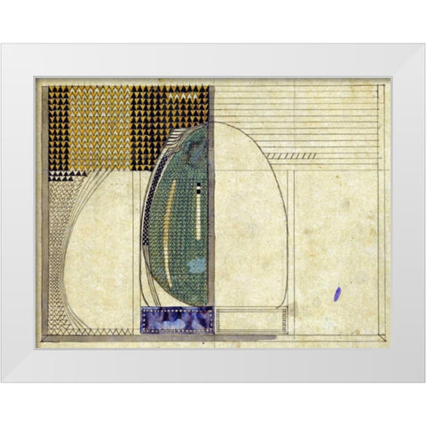Design, 1916 For W.J Bassett-Lowke Esq White Modern Wood Framed Art Print by Mackintosh, Charles Rennie