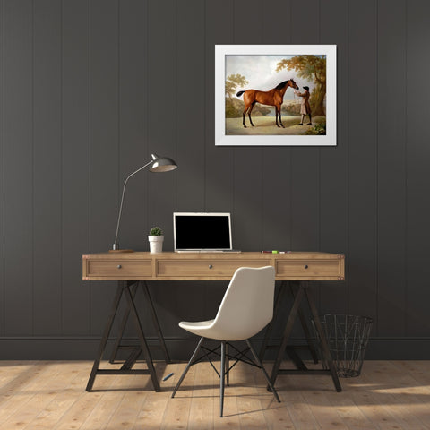 Tristram Shandy White Modern Wood Framed Art Print by Stubbs, George