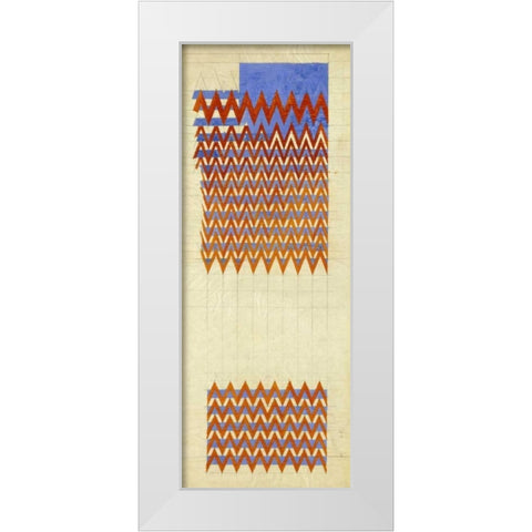 Fabric Design, 1916 White Modern Wood Framed Art Print by Mackintosh, Charles Rennie