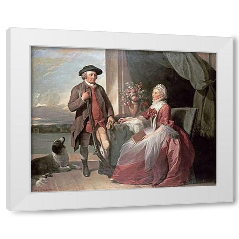 Mr. Robert Grafton White Modern Wood Framed Art Print by West, Benjamin