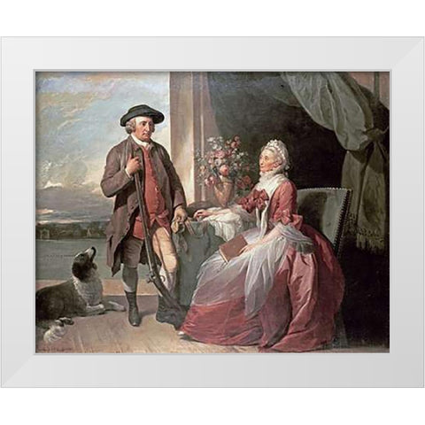 Mr. Robert Grafton White Modern Wood Framed Art Print by West, Benjamin