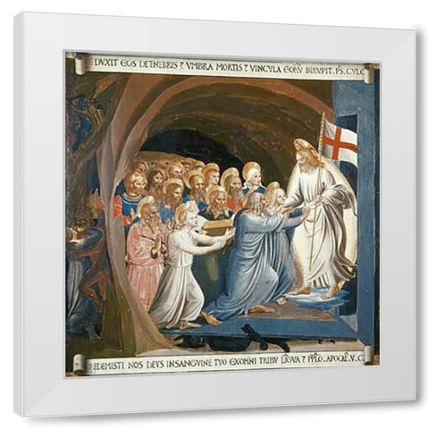 Museumist In Limbo White Modern Wood Framed Art Print by Angelico, Fra