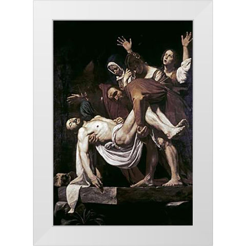 DeVintageition White Modern Wood Framed Art Print by Caravaggio
