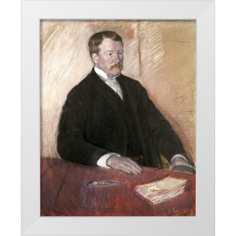 Alexander J. Cassatt White Modern Wood Framed Art Print by Cassatt, Mary