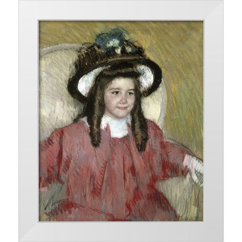 Anne Marie Durand Ruel White Modern Wood Framed Art Print by Cassatt, Mary