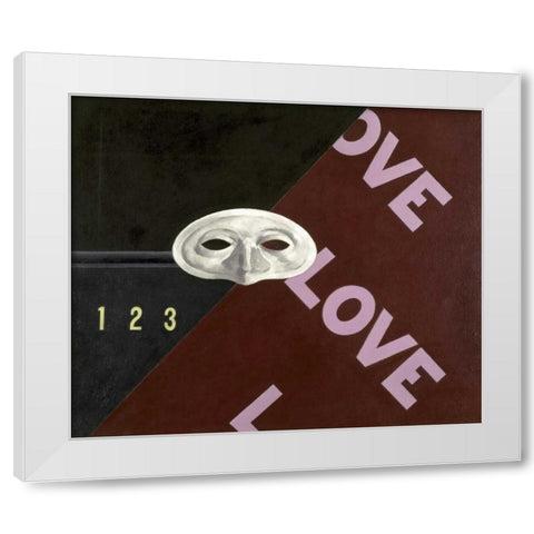 Love, Love, Love White Modern Wood Framed Art Print by Demuth, Charles