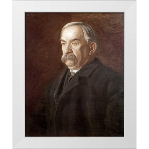 Thomas Flaherty White Modern Wood Framed Art Print by Eakins, Thomas