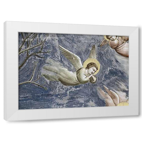Lamentation (Detail) White Modern Wood Framed Art Print by Giotto