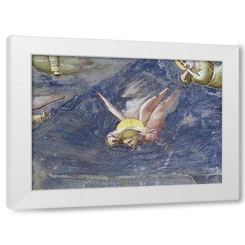 Lamentation (Detail) White Modern Wood Framed Art Print by Giotto