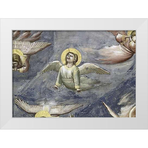 Lamentation (Detail) White Modern Wood Framed Art Print by Giotto