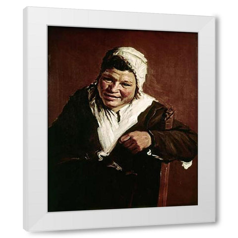 Hille Bobbe White Modern Wood Framed Art Print by Hals, Frans
