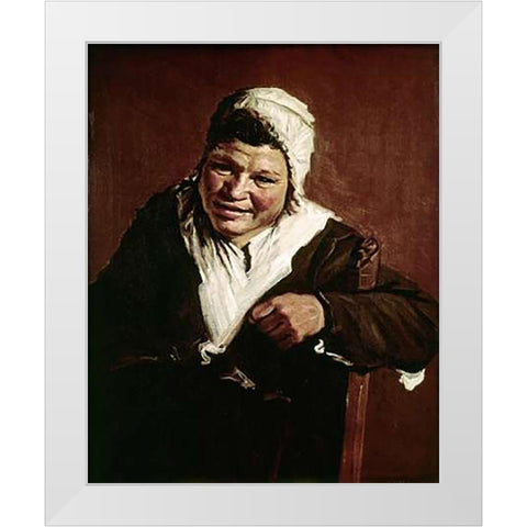 Hille Bobbe White Modern Wood Framed Art Print by Hals, Frans