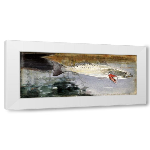 Mrs. R. H. Watts Trout White Modern Wood Framed Art Print by Homer, Winslow