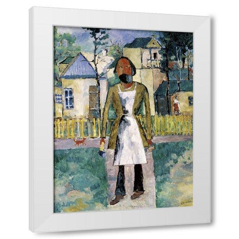 Carpenter White Modern Wood Framed Art Print by Malevich, Kazimir