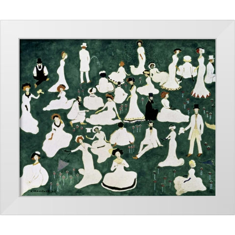 Recovery of a Society White Modern Wood Framed Art Print by Malevich, Kazimir