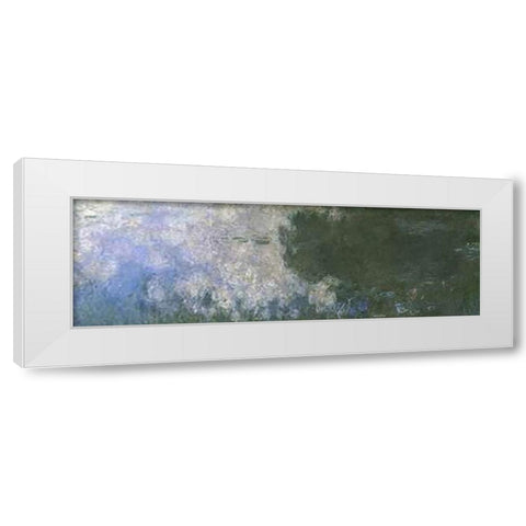 Water Lilies (Nympheas) X White Modern Wood Framed Art Print by Monet, Claude