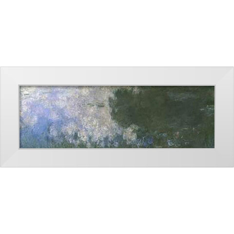Water Lilies (Nympheas) X White Modern Wood Framed Art Print by Monet, Claude