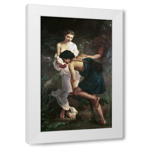 Spring White Modern Wood Framed Art Print by Munier, Emile