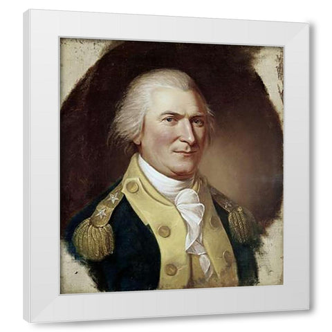 Governor Arthur St Clair White Modern Wood Framed Art Print by Peale, Charles Willson
