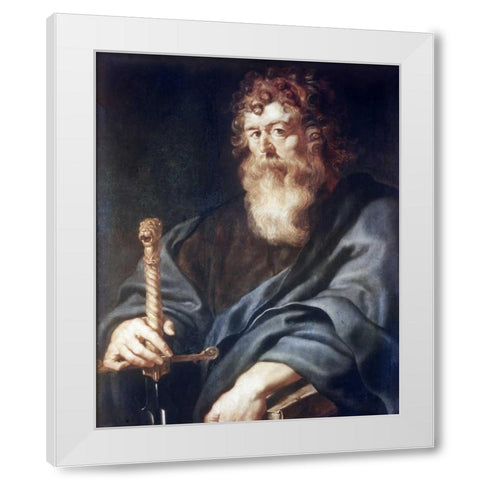 Paul White Modern Wood Framed Art Print by Rubens, Peter Paul