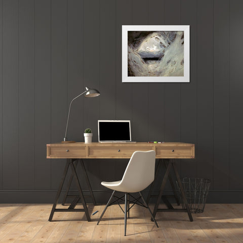 Creation White Modern Wood Framed Art Print by Tissot, James