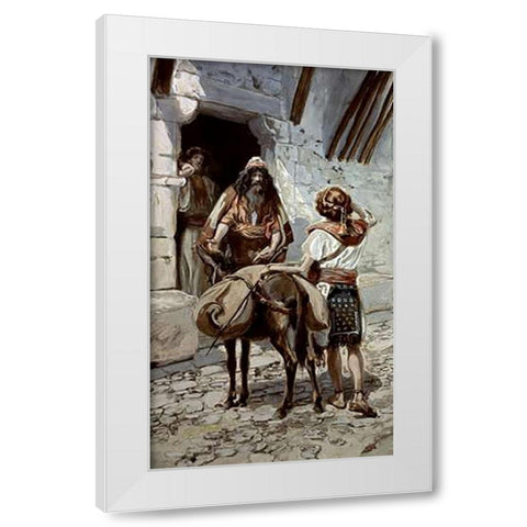 David Takes Saul The Presents From Jesse White Modern Wood Framed Art Print by Tissot, James