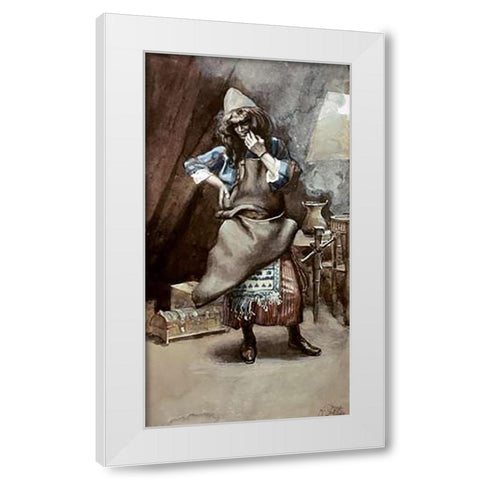 Goldsmith White Modern Wood Framed Art Print by Tissot, James
