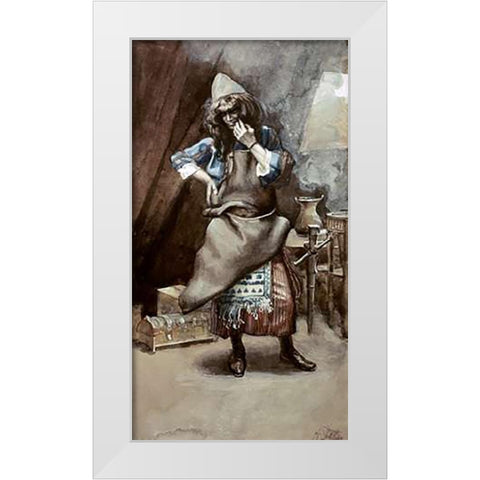 Goldsmith White Modern Wood Framed Art Print by Tissot, James