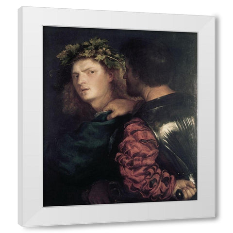 Bravo White Modern Wood Framed Art Print by Titian