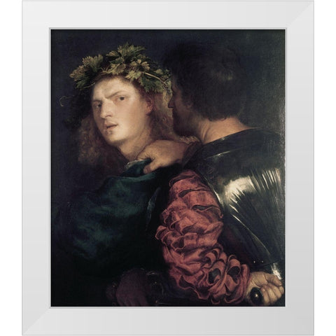 Bravo White Modern Wood Framed Art Print by Titian