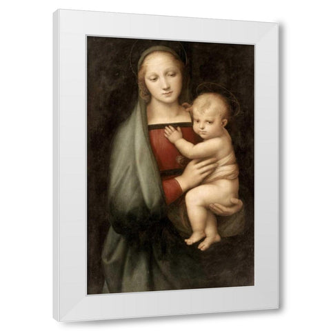 Madonna and Child White Modern Wood Framed Art Print by Lippi, Filippo