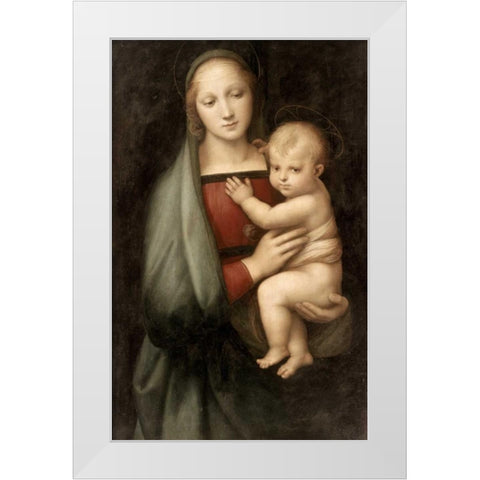Madonna and Child White Modern Wood Framed Art Print by Lippi, Filippo