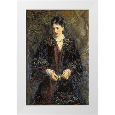 Oh! That a Dream So Sweet, So Long Enjoyed, Should Be So Sadly, Cruelly Destroyed White Modern Wood Framed Art Print by Millais, John Everett