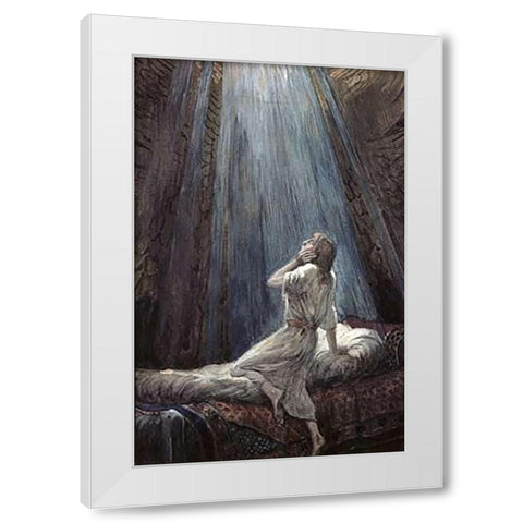 The Voice of the Lord White Modern Wood Framed Art Print by Tissot, James