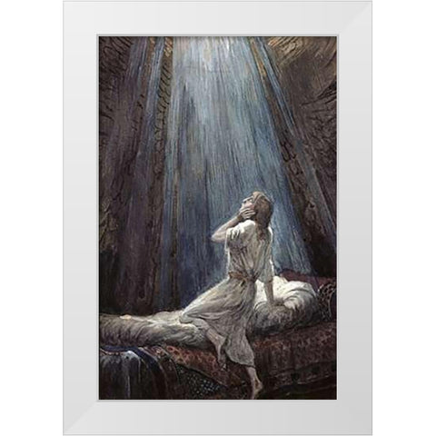 The Voice of the Lord White Modern Wood Framed Art Print by Tissot, James