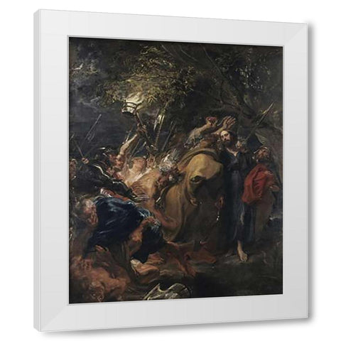 The Betrayal of Museumist White Modern Wood Framed Art Print by Van Dyck, Anthony