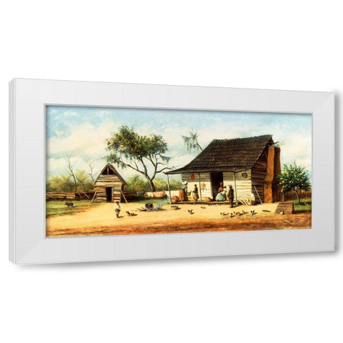 The Orange Tree White Modern Wood Framed Art Print by Walker, William Aiken