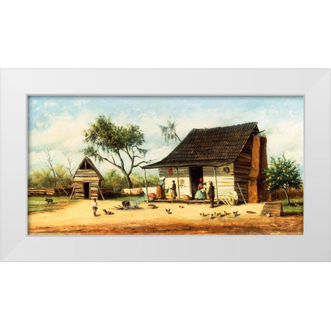 The Orange Tree White Modern Wood Framed Art Print by Walker, William Aiken