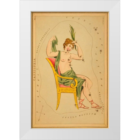 Cassiopeia, 1825 White Modern Wood Framed Art Print by Aspin, Jehoshaphat