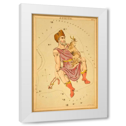 Auriga, 1825 White Modern Wood Framed Art Print by Aspin, Jehoshaphat