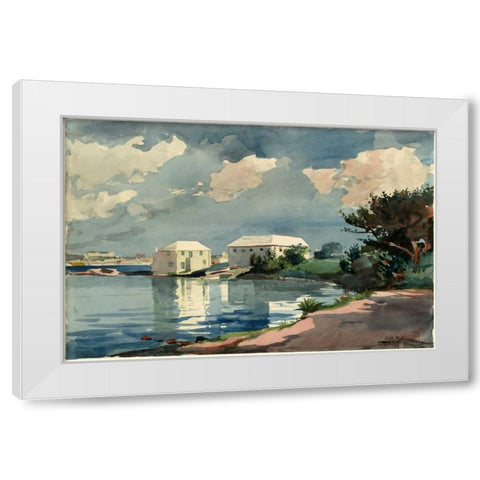 Salt Kettle Bermuda White Modern Wood Framed Art Print by Homer, Winslow