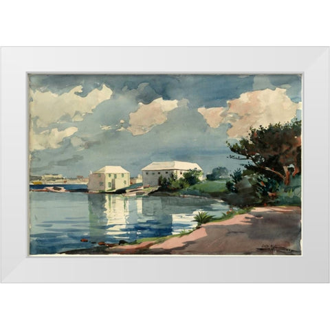 Salt Kettle Bermuda White Modern Wood Framed Art Print by Homer, Winslow