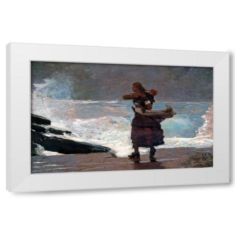 The Gale White Modern Wood Framed Art Print by Homer, Winslow