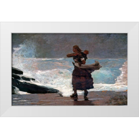 The Gale White Modern Wood Framed Art Print by Homer, Winslow