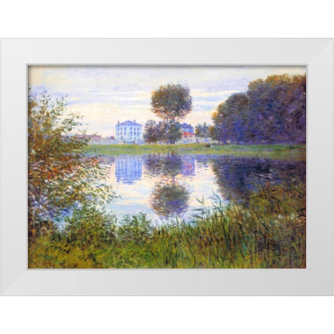 Arbre En Boule Argenteuil 1876 White Modern Wood Framed Art Print by Monet, Claude