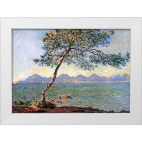 Au Cap DAntibes 1888 White Modern Wood Framed Art Print by Monet, Claude
